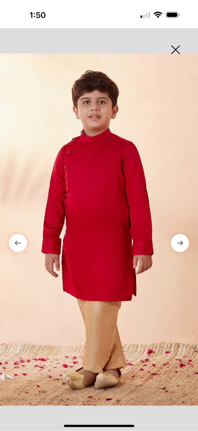 Manyavar Mohey Boys Kurta Jacket Set image indicator(2)