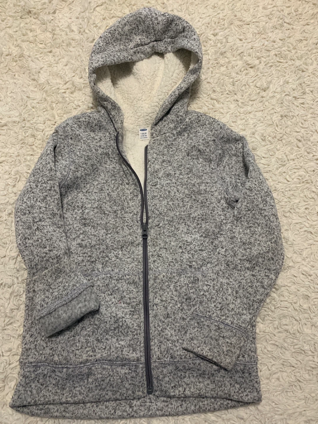 Old Navy Sherpa-Lined Hoodie - Size L (10-12)