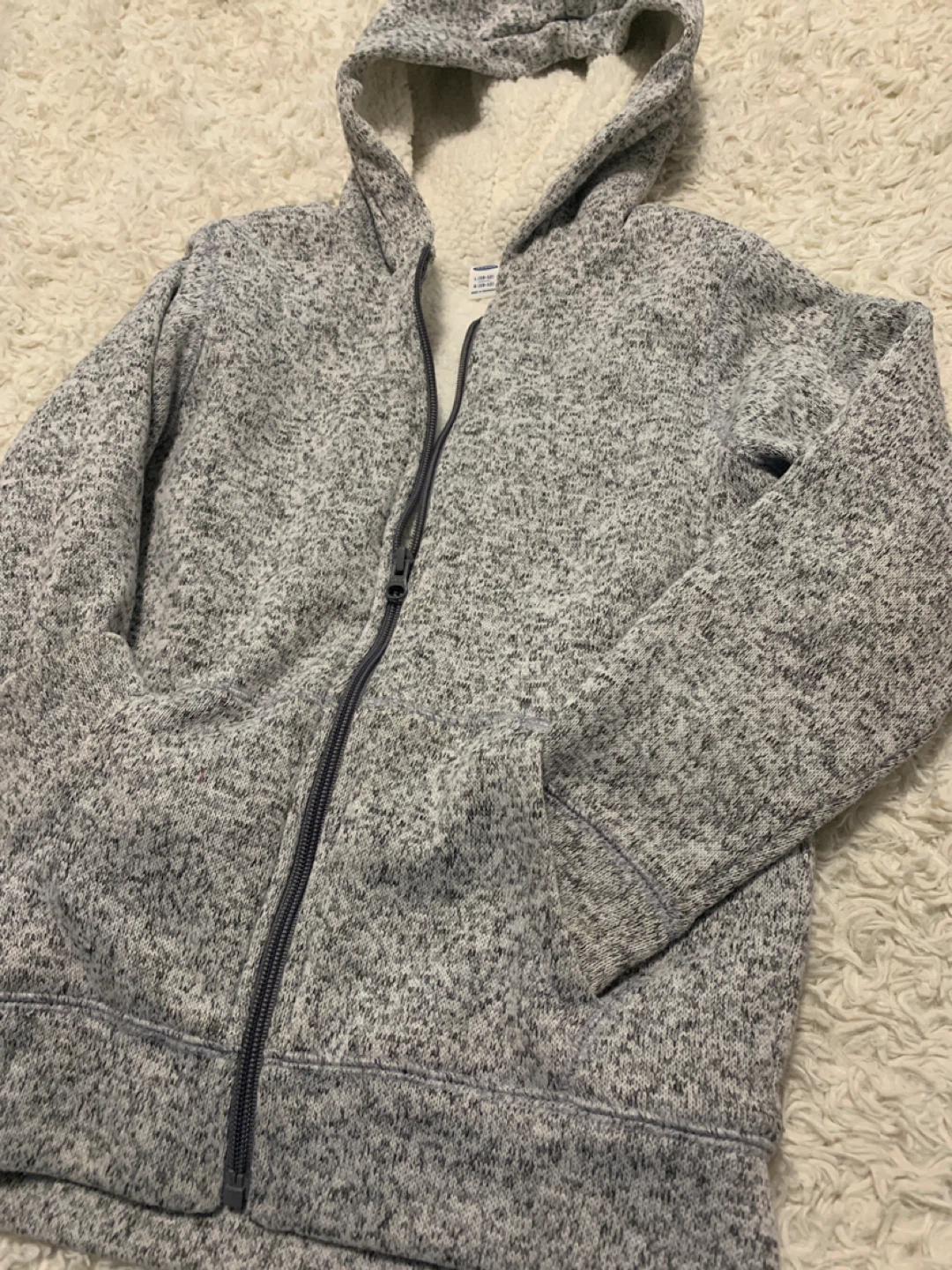 Old Navy Sherpa-Lined Hoodie - Size L (10-12) - photo 3