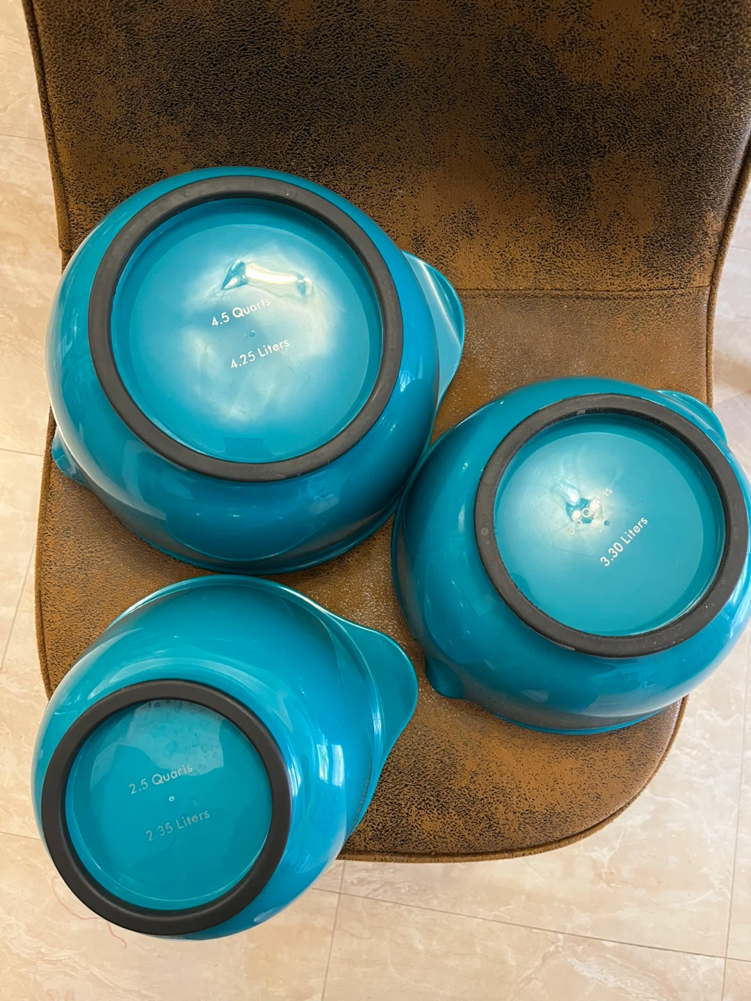 KitchenAid Turquoise Mixing Bowls - Set of 3🥕 - photo 3