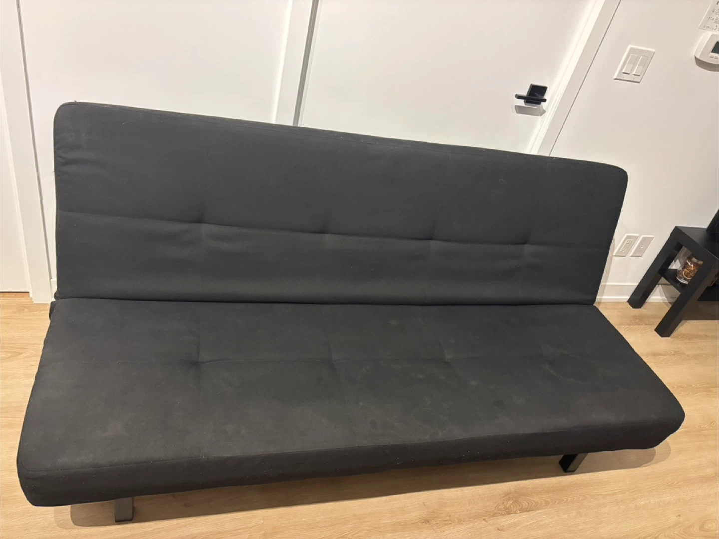 Black Futon Sofa Bed - Great Condition! - photo 4