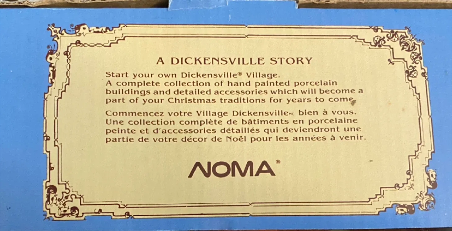 Noma Dickensville Collectables Porcelain Lighted Train Station image indicator(3)