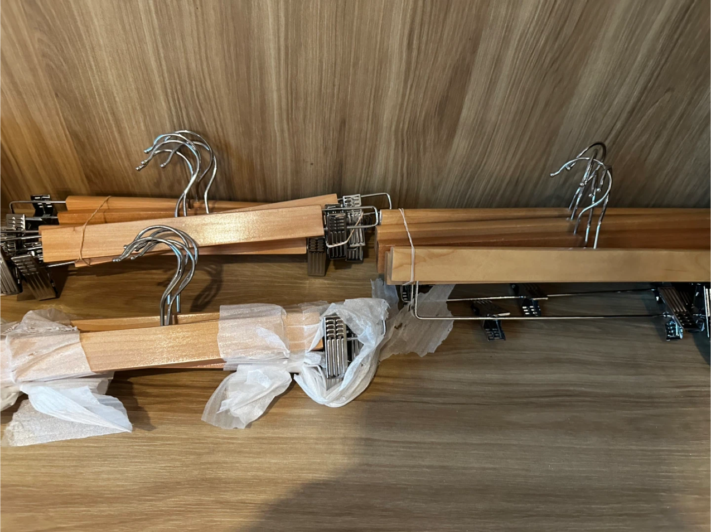 Natural Wood Pant/Skirt Hangers - photo 3
