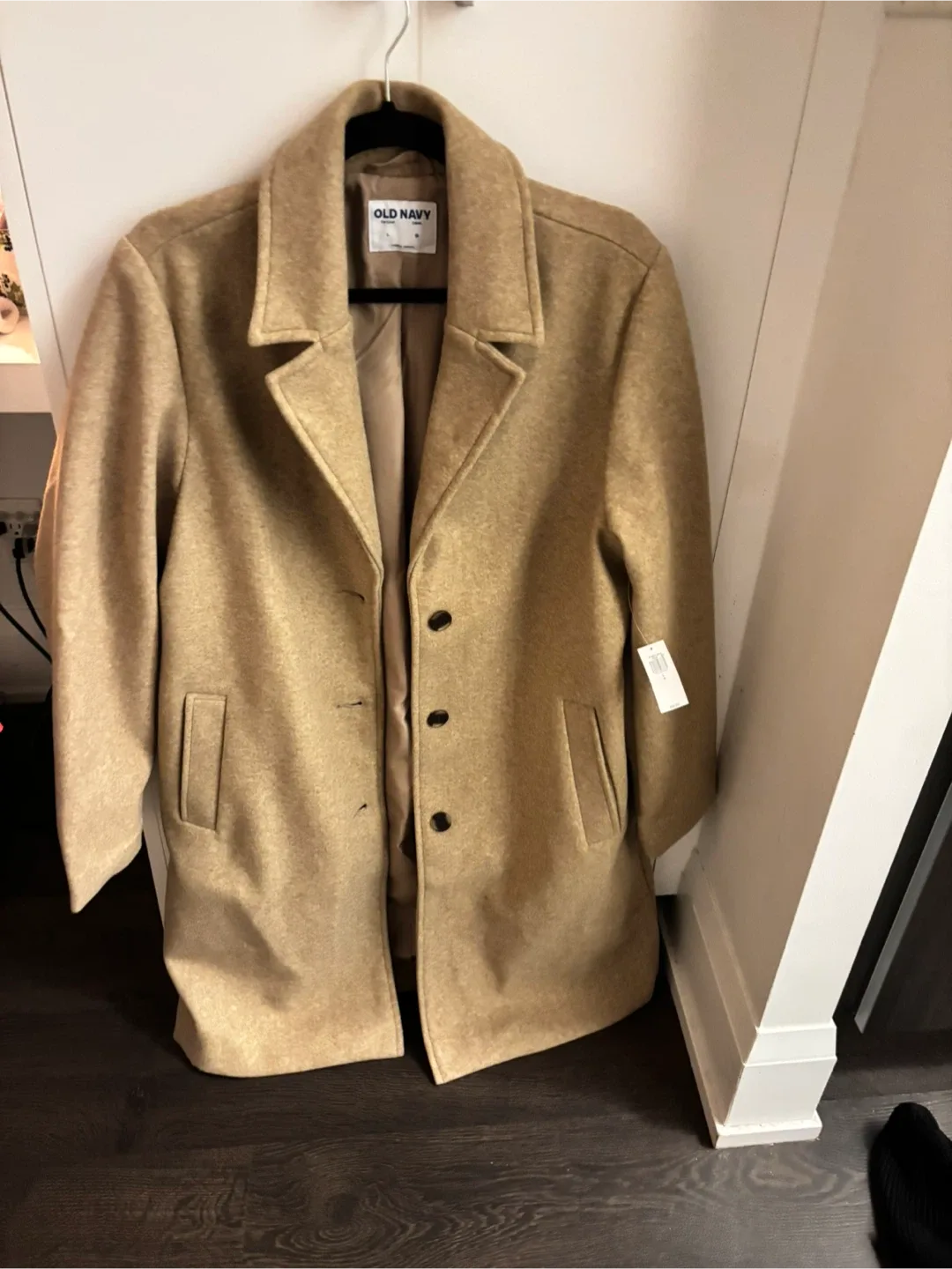 NEW - Old Navy Wool-Blend Coat - Size L - New with Tags