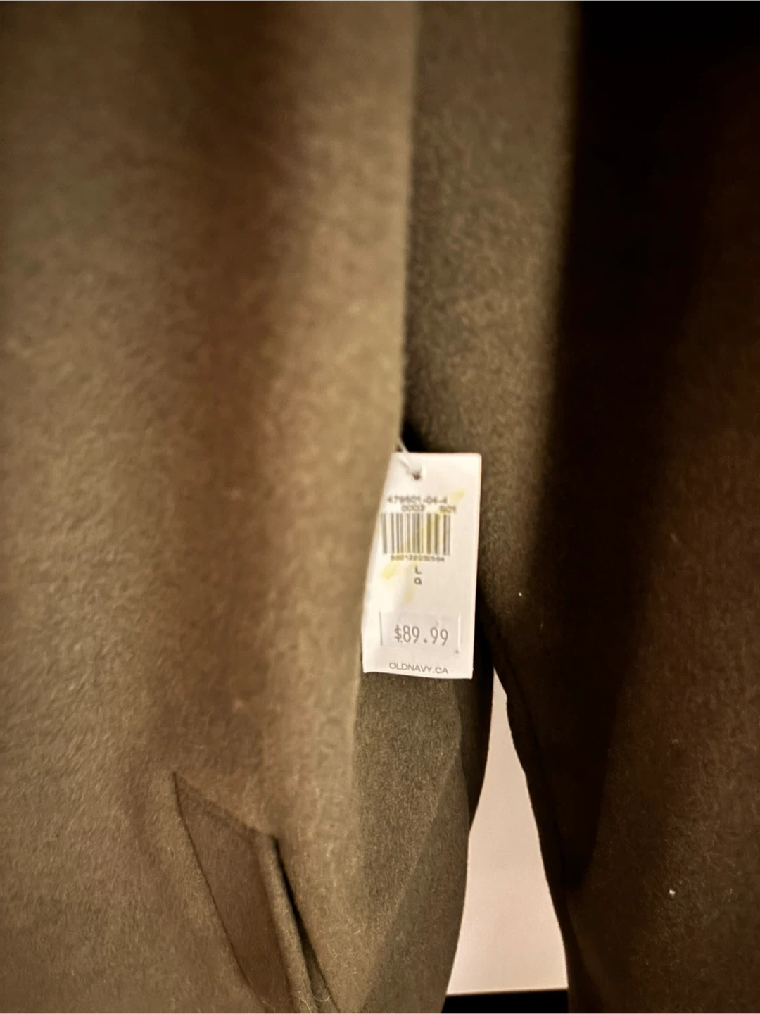 NEW - Old Navy Olive Green Coat - Size L - photo 2
