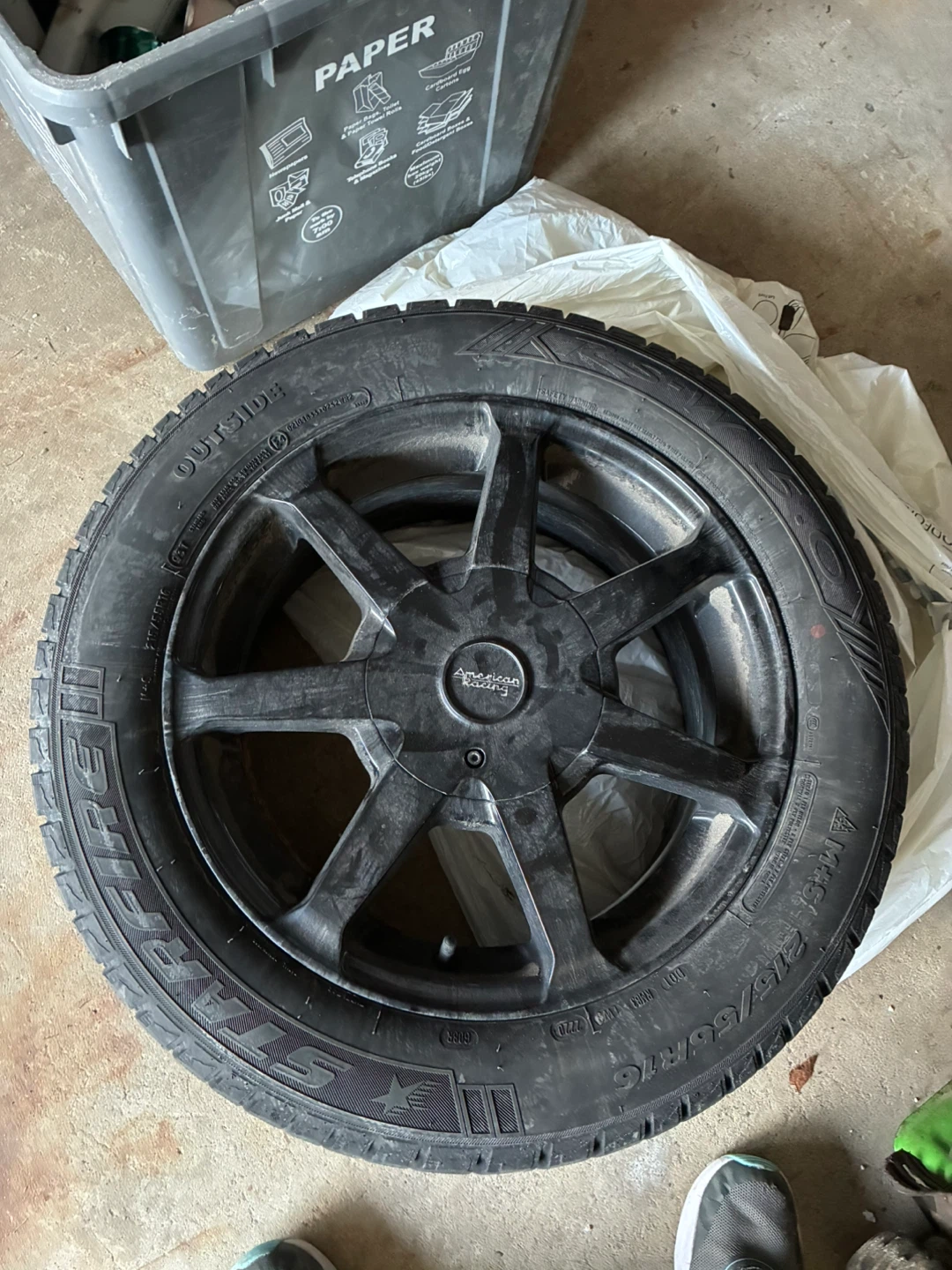 Aluminum rims with Starfire winter Tires 215/55R16 - photo 4