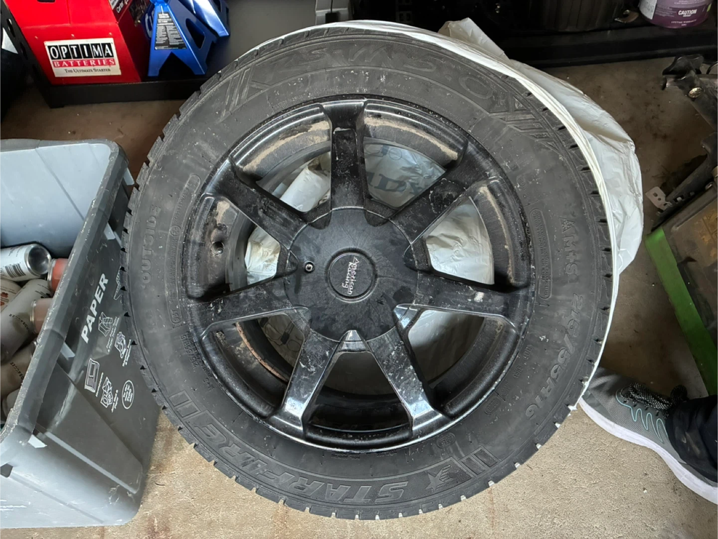 Aluminum rims with Starfire winter Tires 215/55R16 - photo 2