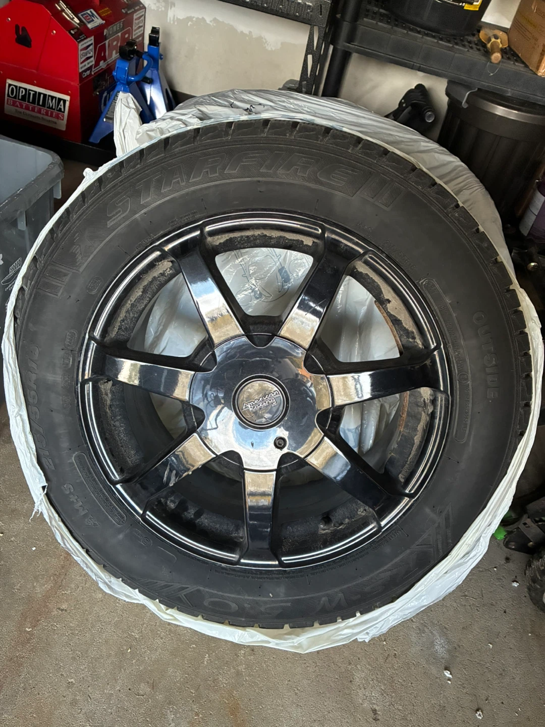 Aluminum rims with Starfire winter Tires 215/55R16