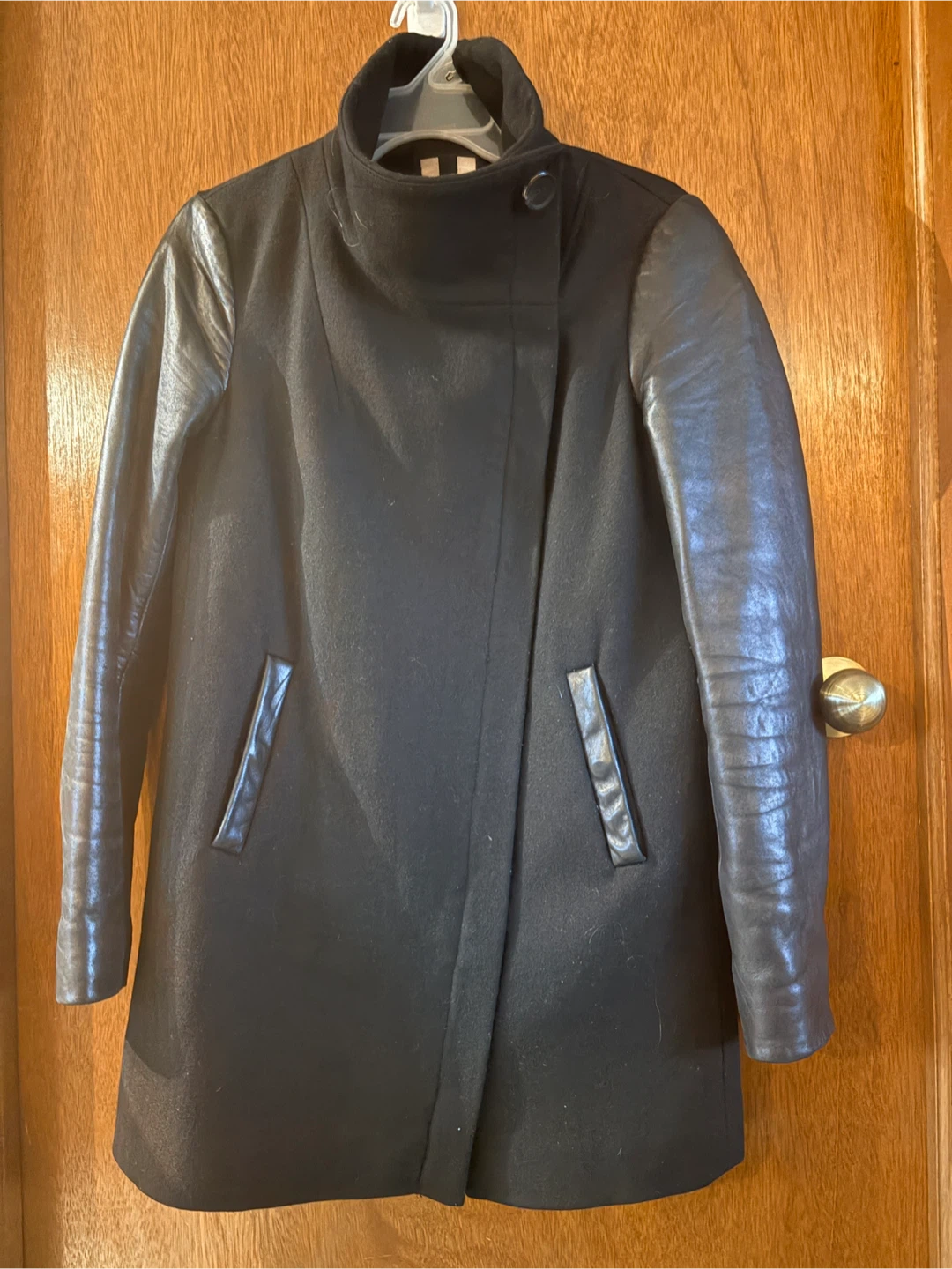 Soia & Kyo Black Wool Blend Coat - Size M/M