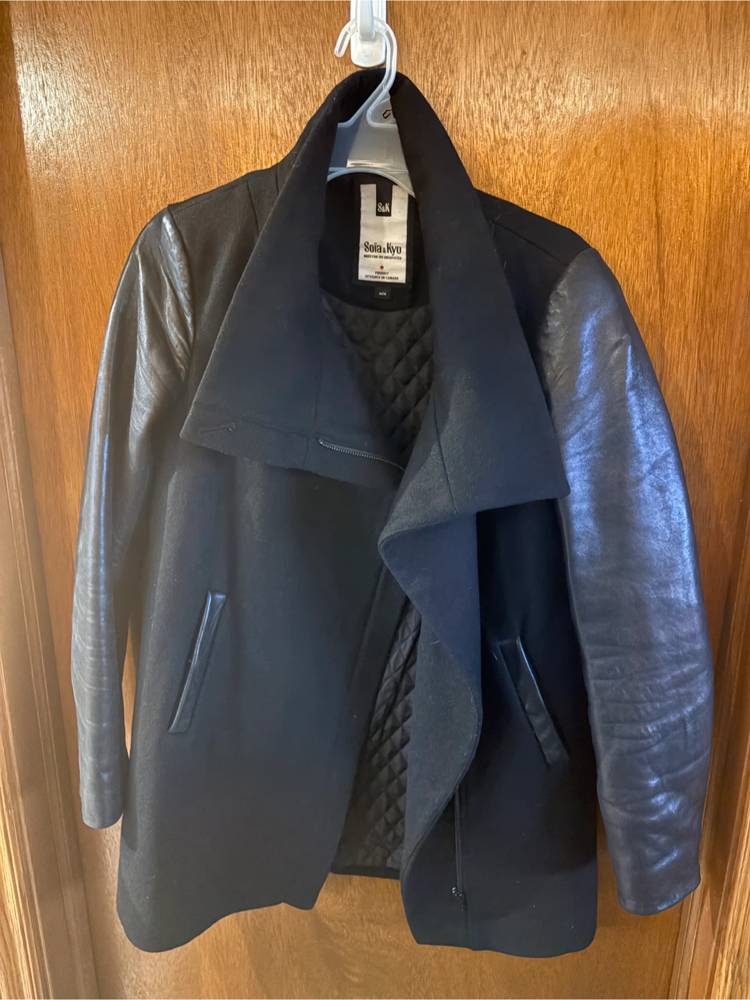 Soia & Kyo Black Wool Blend Coat - Size M/M - photo 2