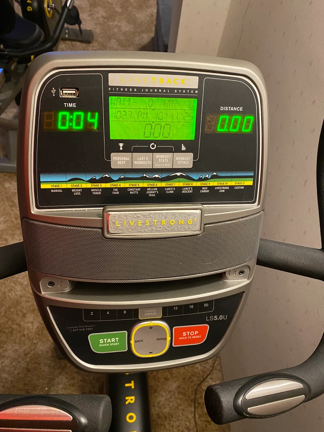 Livestrong LS5.0U Exercise Bike, high quality, upright bicycle image indicator(2)