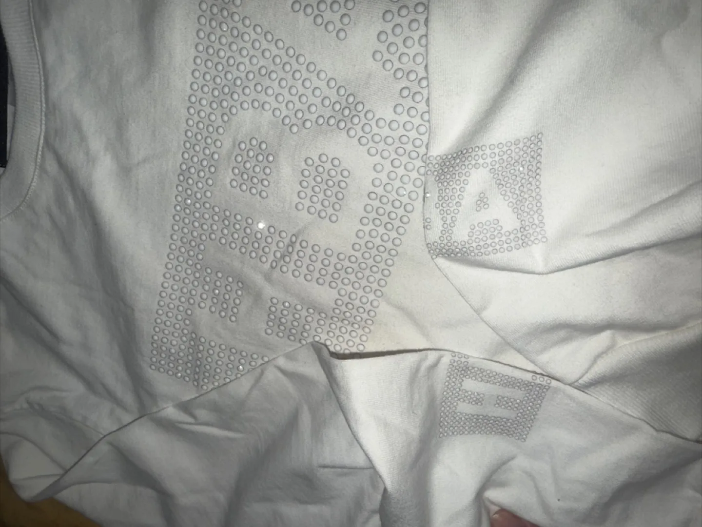 Hood By Air White Long Sleeve Shirt with rhinestone detail image indicator(5)