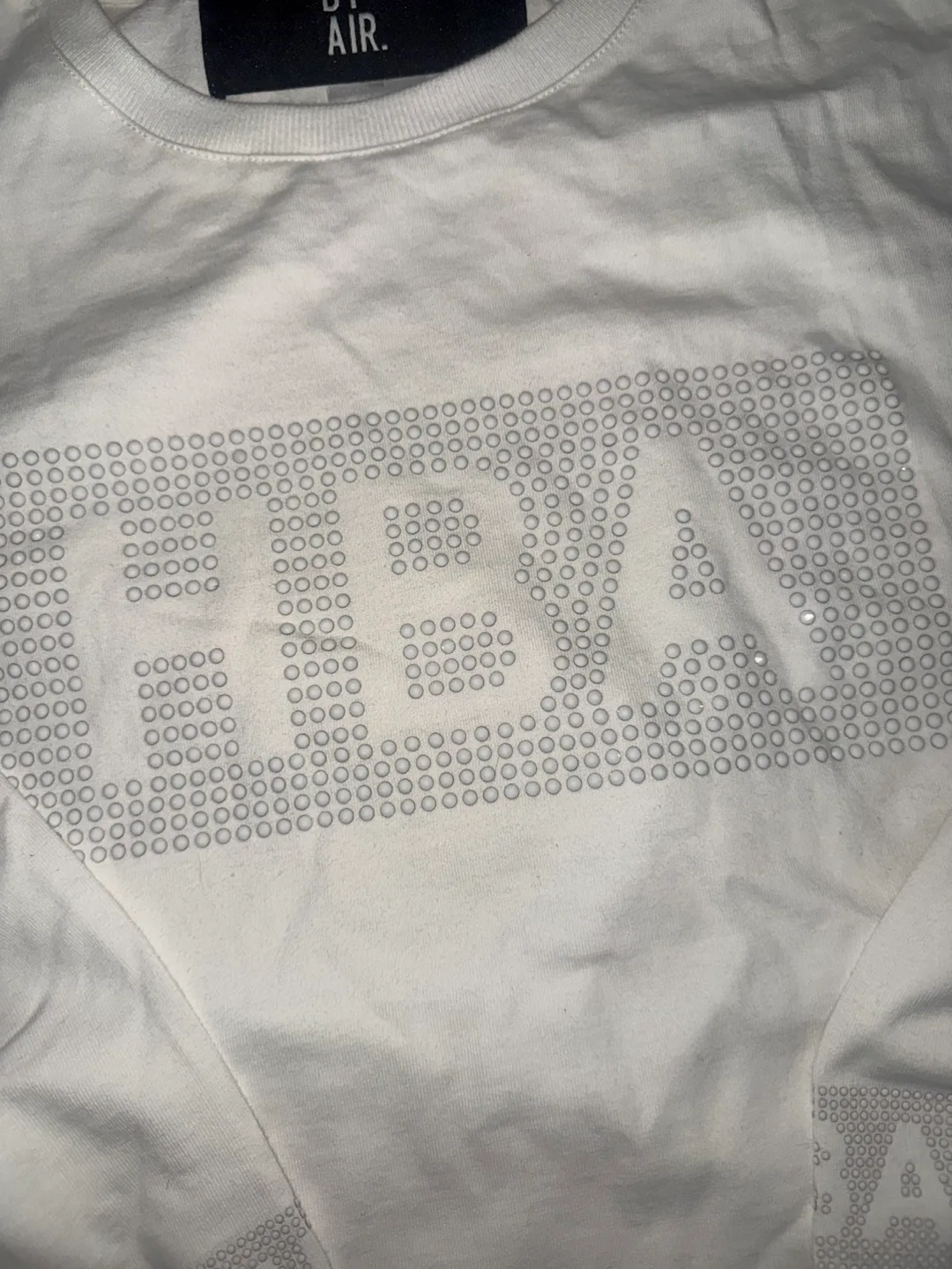 Hood By Air White Long Sleeve Shirt with rhinestone detail image indicator(3)