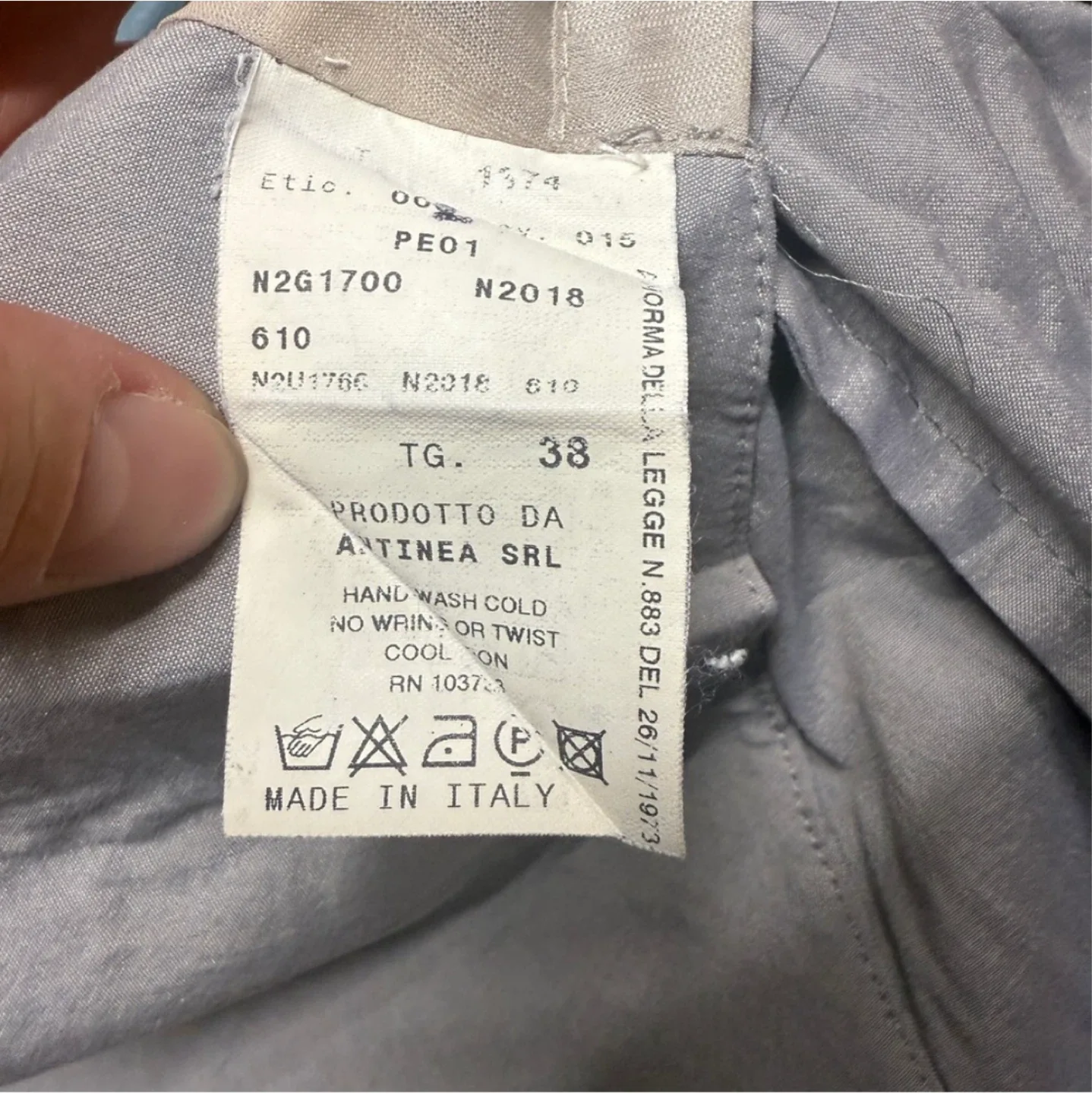 Vintage authentic Emporio Armani women's suit XS image indicator(5)