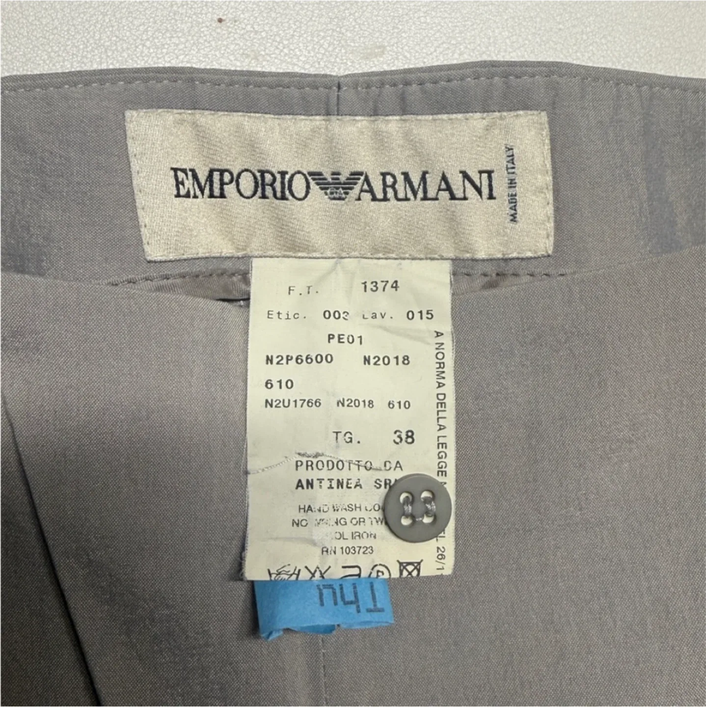 Vintage authentic Emporio Armani women's suit XS image indicator(7)