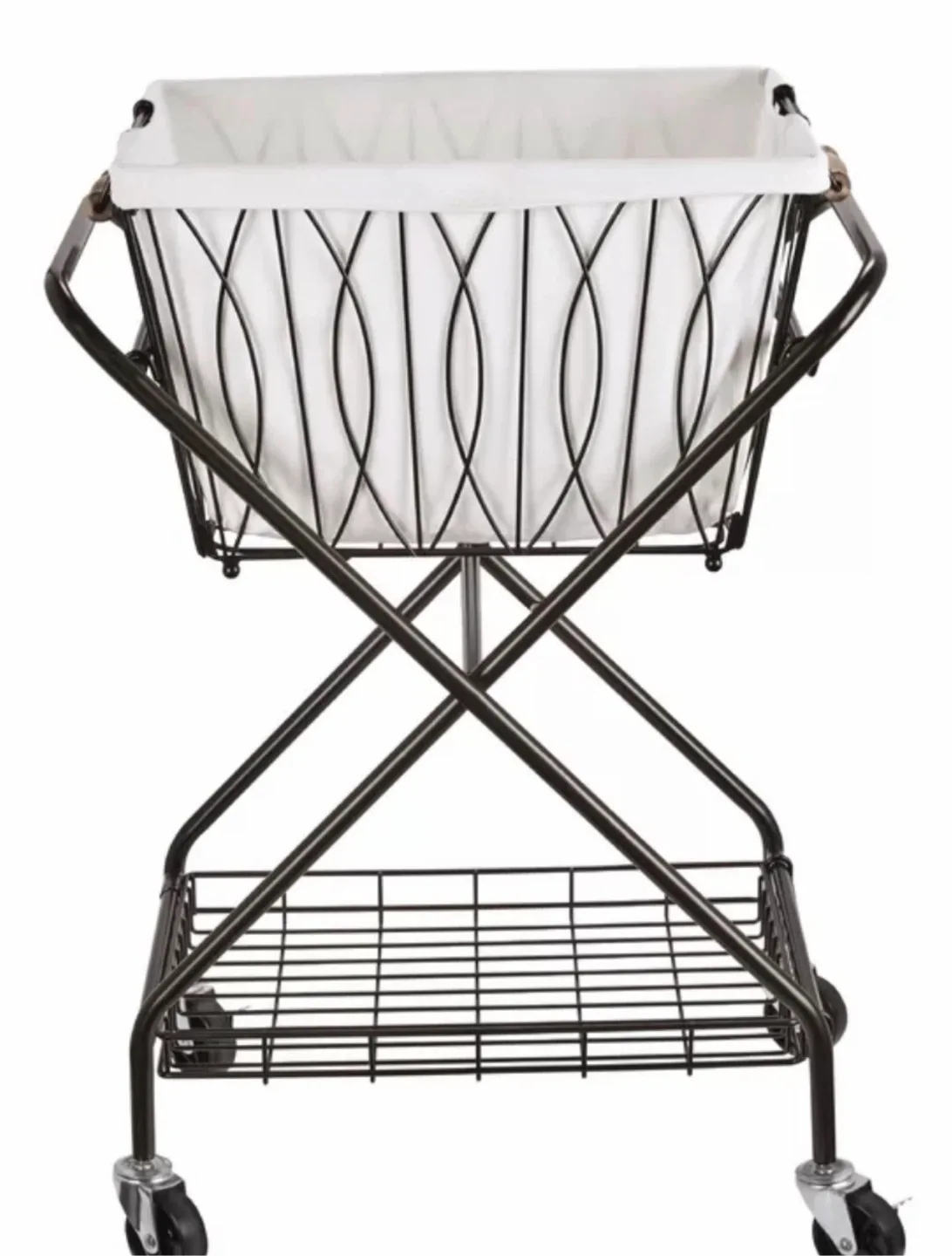 Collapsible Metal Laundry Cart image indicator(3)
