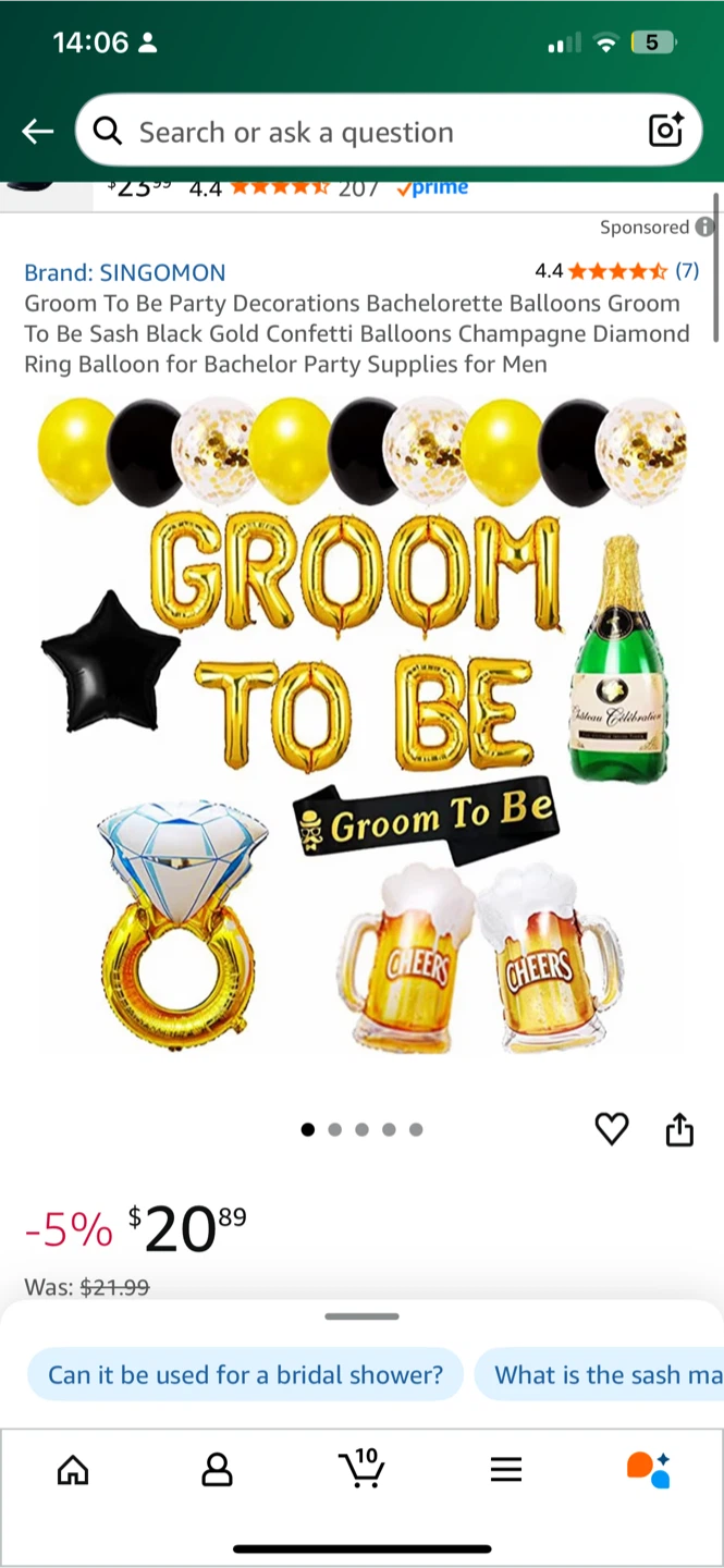 Groom To Be Party Balloons Set - New