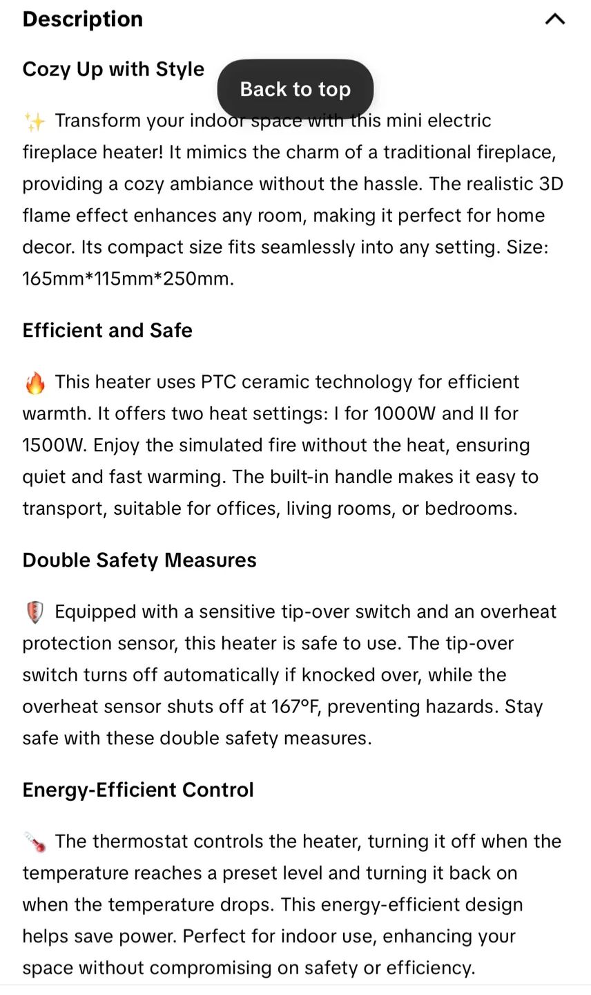 iDiskk Mini Electric 1500W Heater image indicator(3)