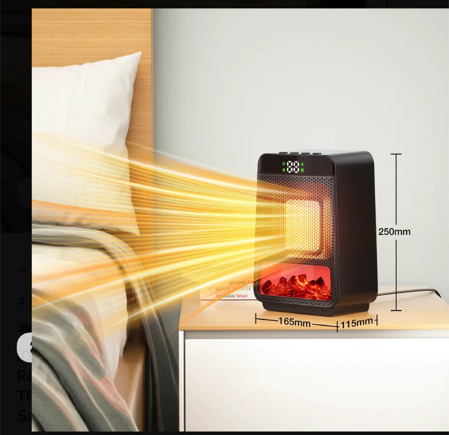 iDiskk Mini Electric 1500W Heater image indicator(4)