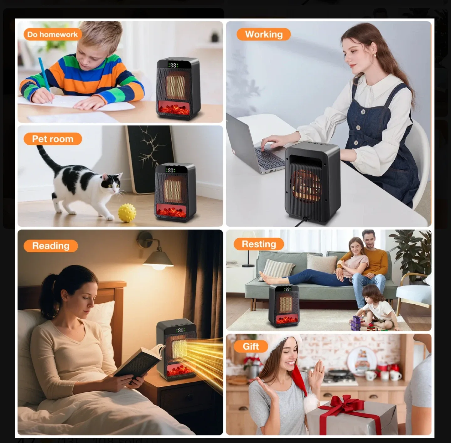 iDiskk Mini Electric 1500W Heater image indicator(5)