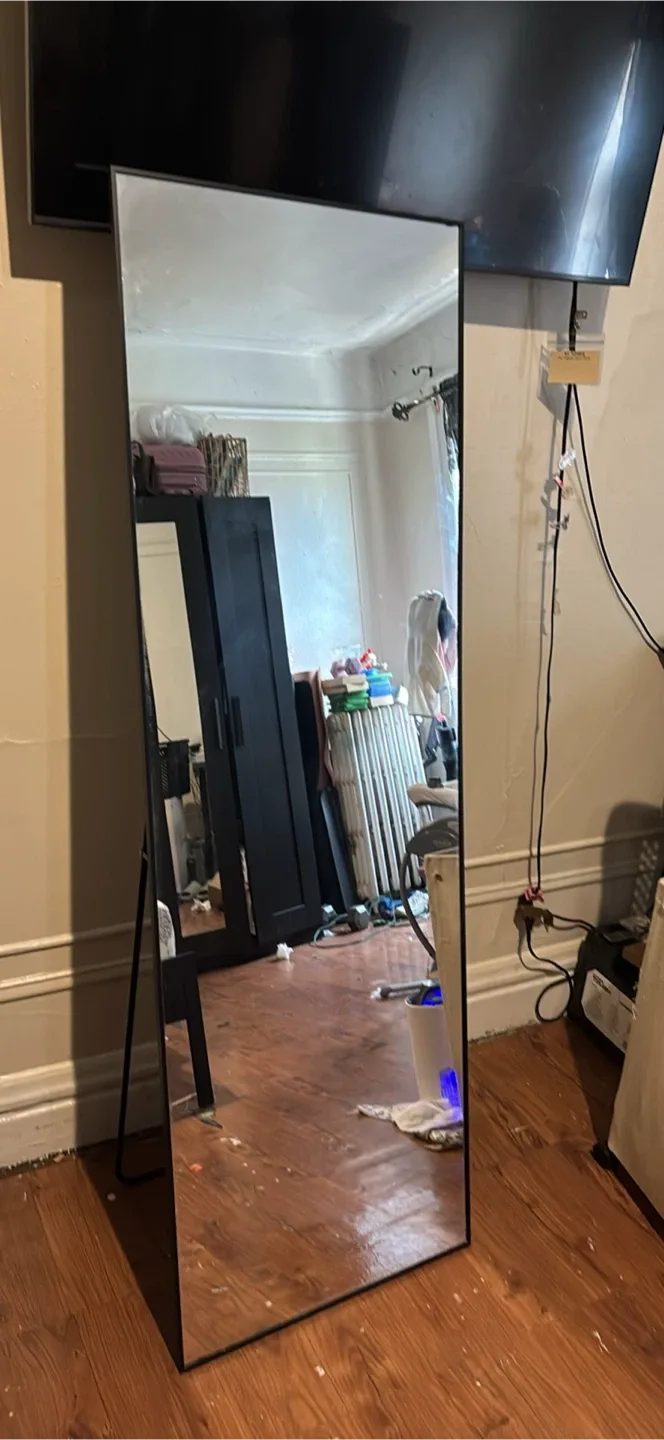 Full Length Mirror (sold) & Black Floor Lamp