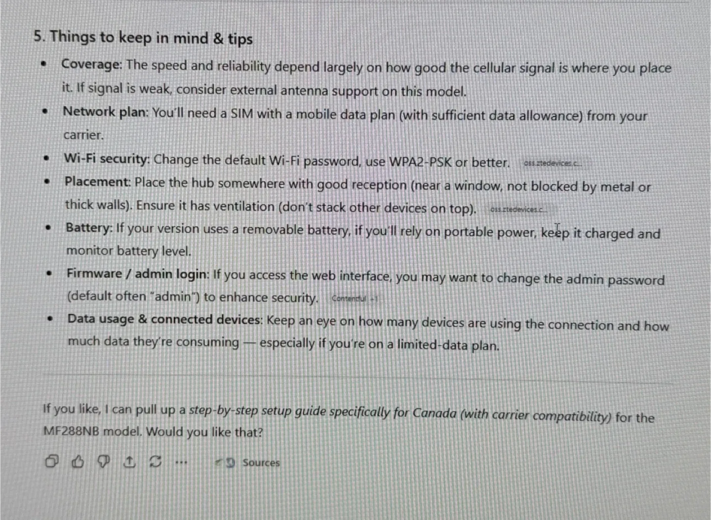 ZTE MF288NB Mobile Internet Hub image indicator(6)