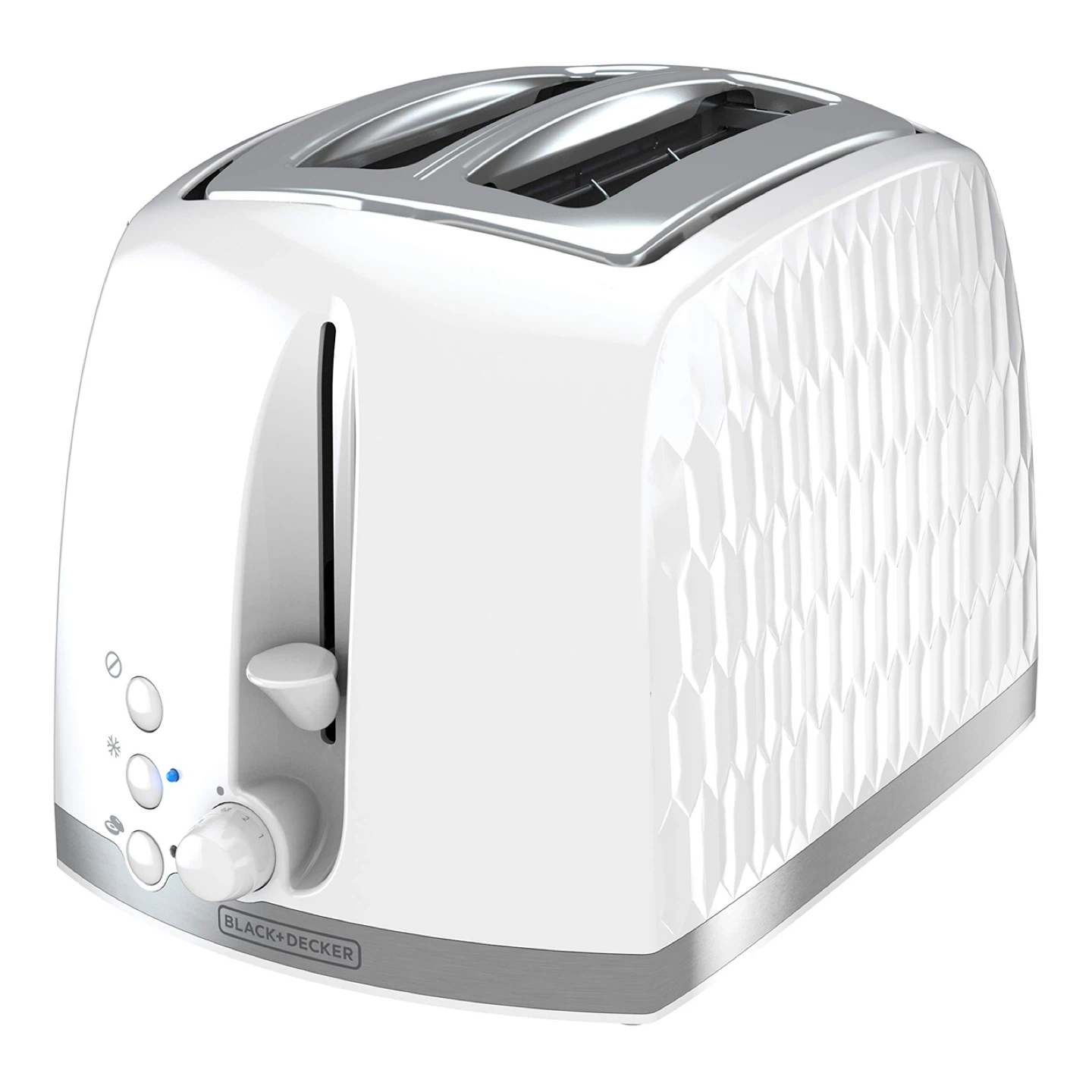 Black+Decker 2-Slice Toaster - White