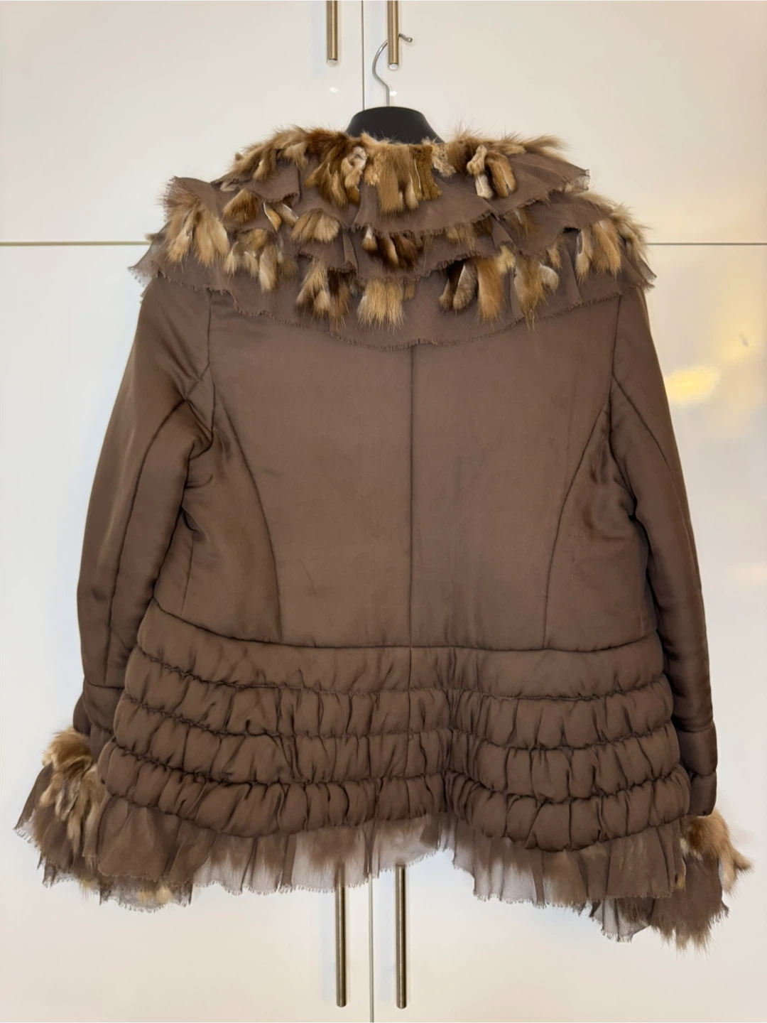 Silk & Fur Trim Jacket - photo 2