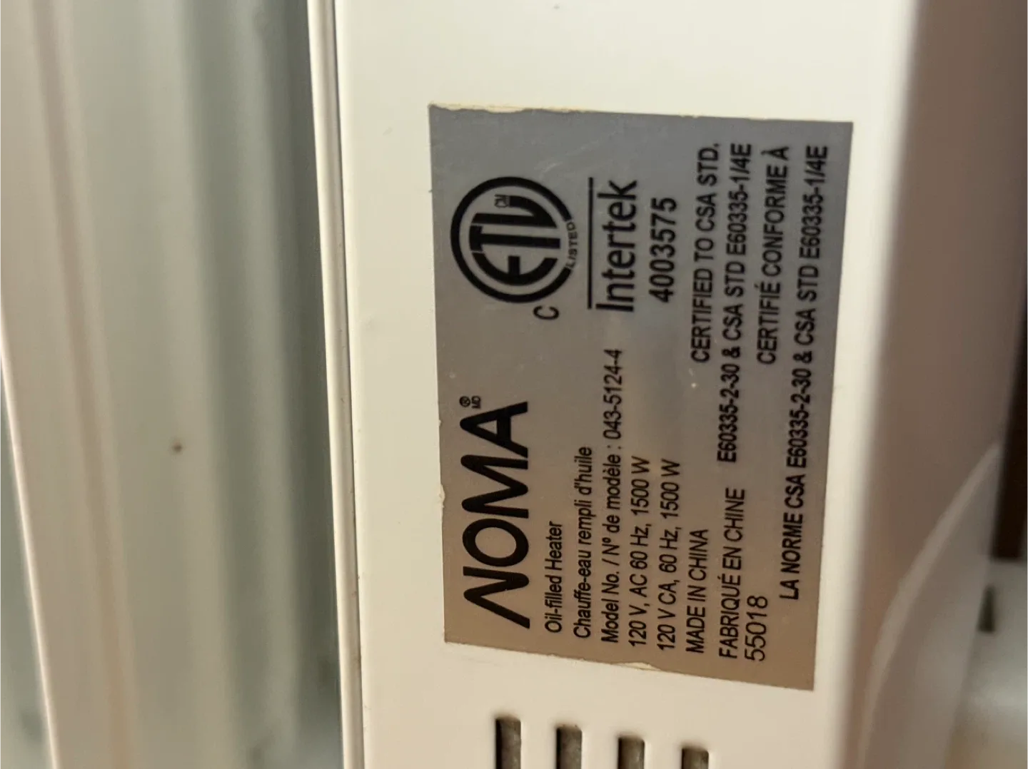NOMA Oil-Filled Heater image indicator(2)