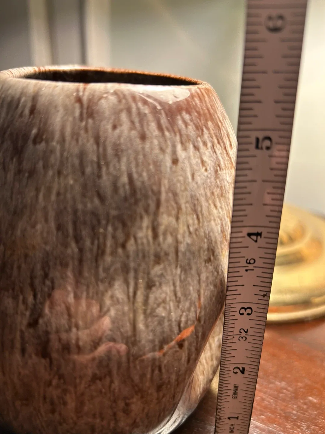 Vintage MCM Evangeline Ware Pottery Vase Drip Canada Art image indicator(4)