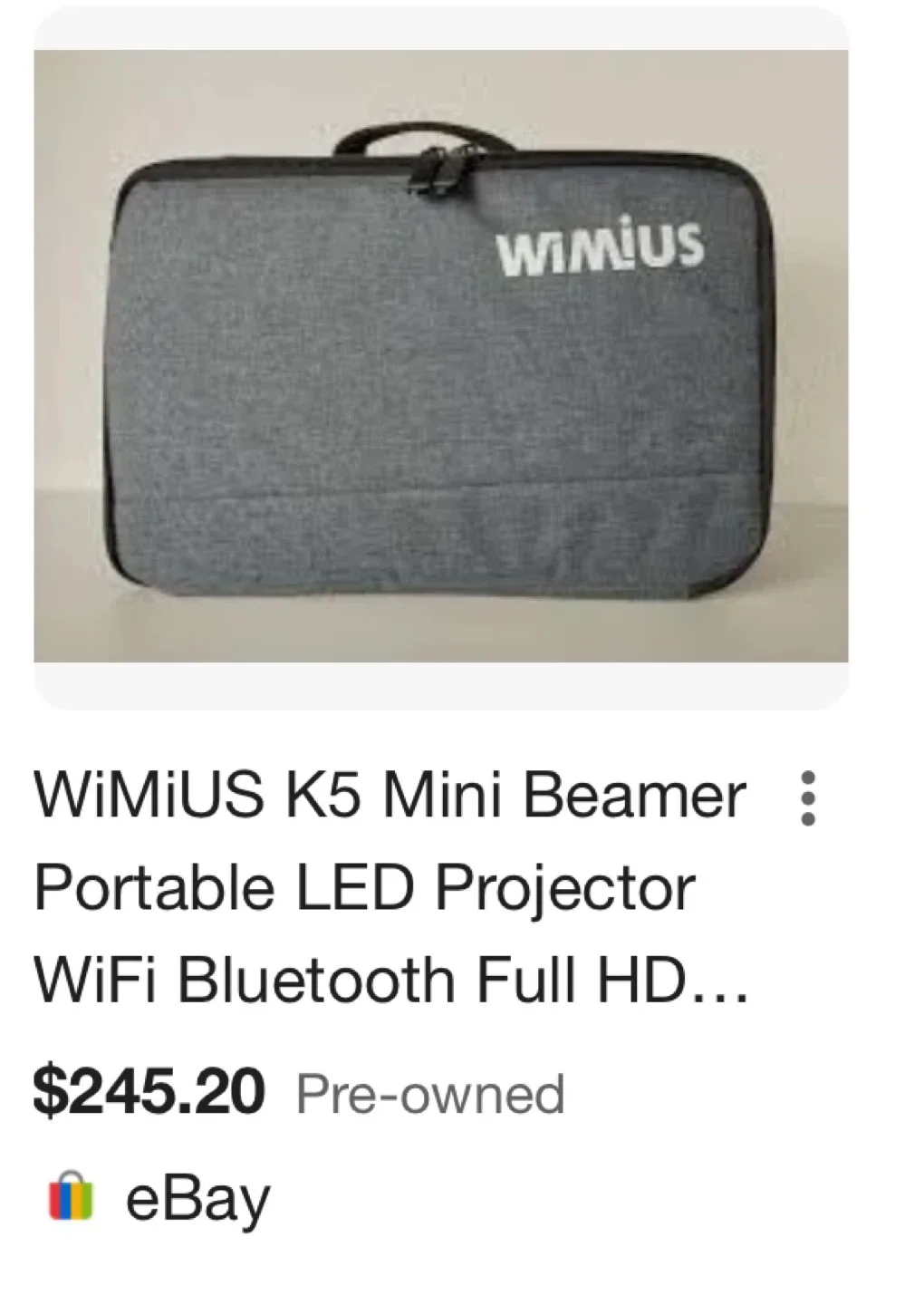 🥕WiMiUS K5 Mini Beamer Portable LED Projector image indicator(2)