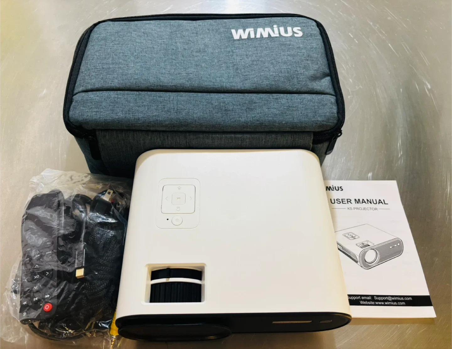 🥕WiMiUS K5 Mini Beamer Portable LED Projector thumbnail