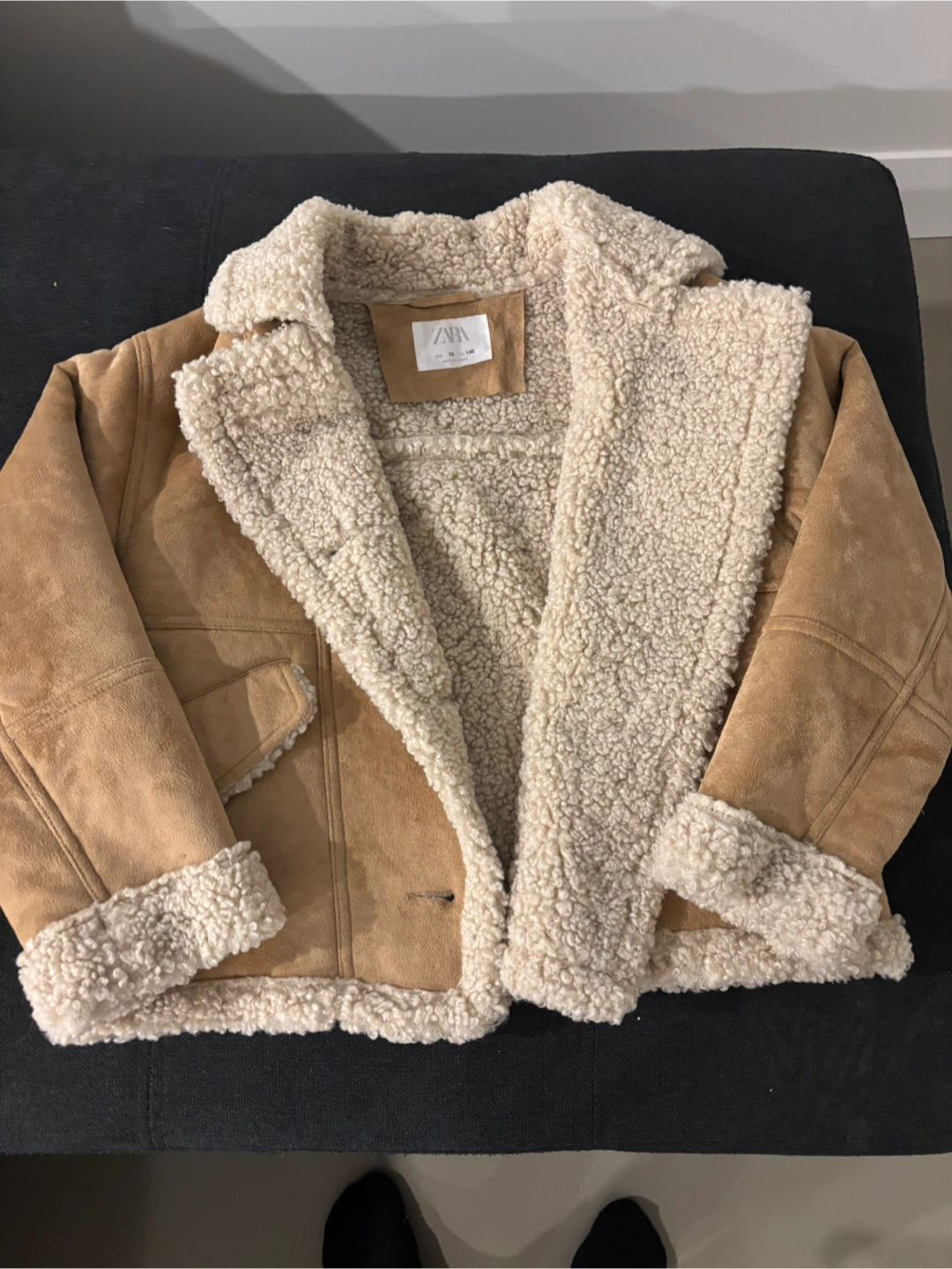 Zara Kids Shearling Jacket - Size 10