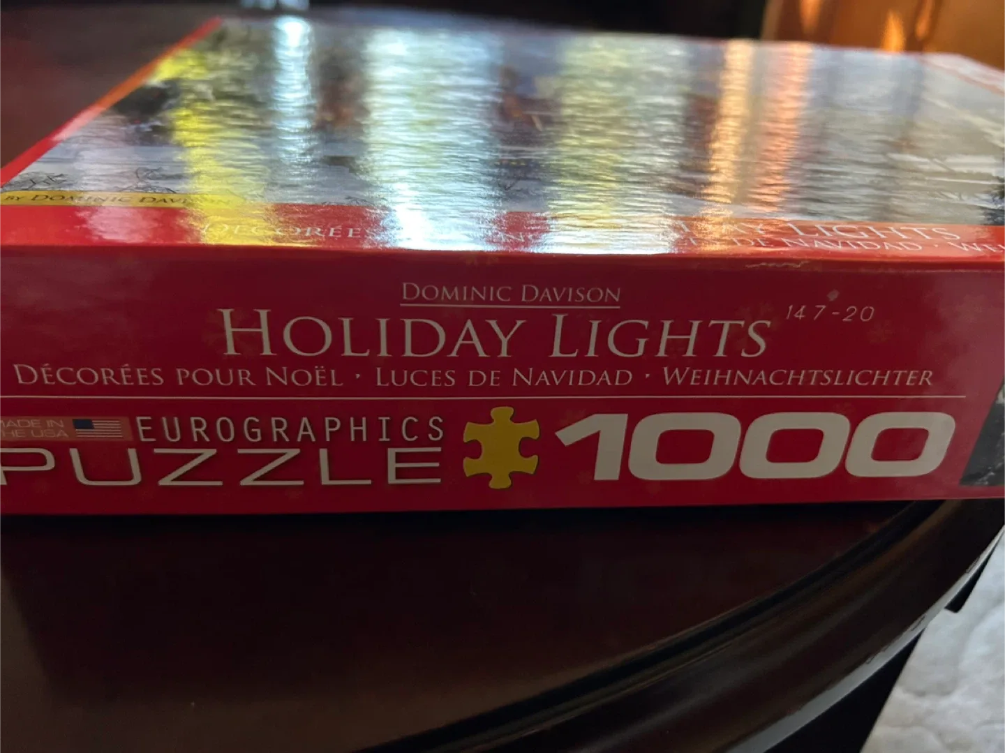 Holiday Lights Xmas winter 1000 Piece Puzzle EuroGraphics image indicator(2)