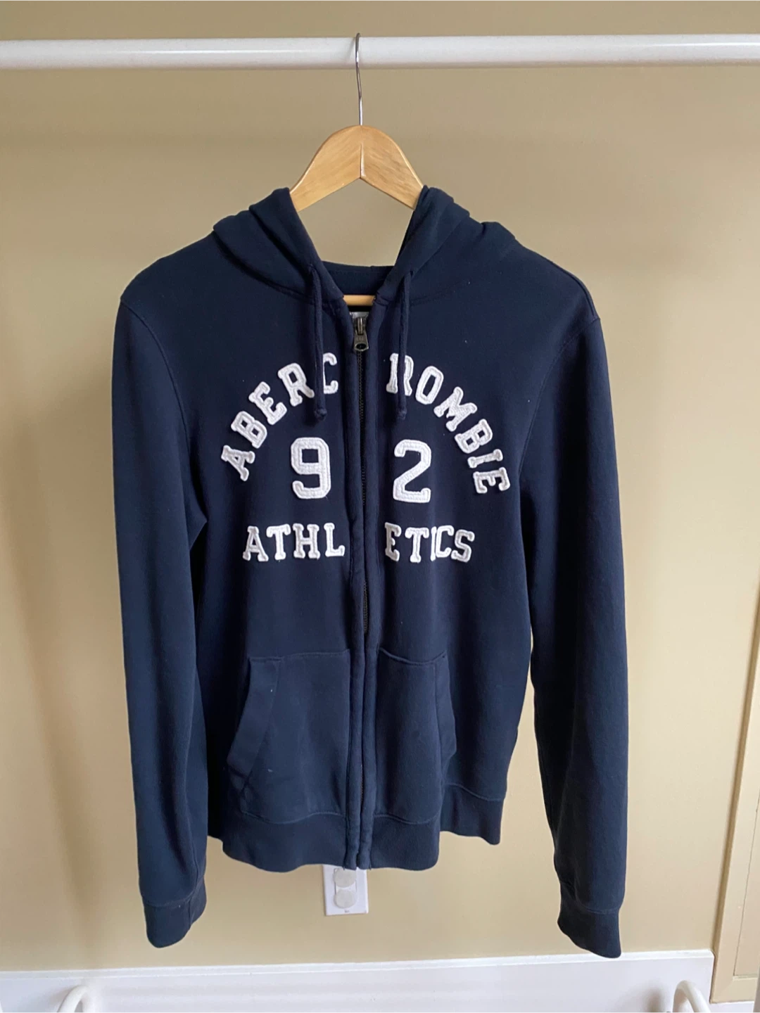 Abercrombie & Fitch Navy Zip-Up Hoodie