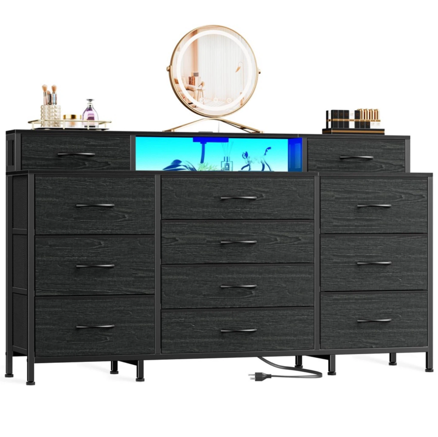 Black Oak Dresser - HK-DS-019V1-CL-63-1-BO