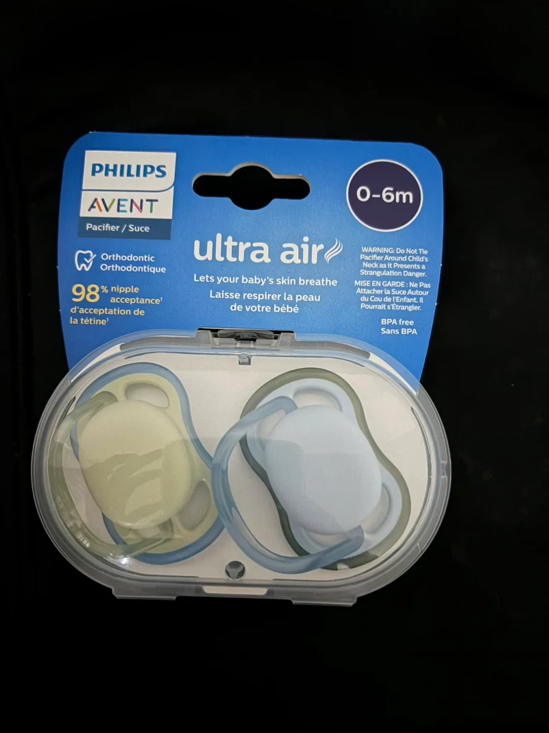 Philips Avent UltraAir Pacifiers (0-6M) thumbnail