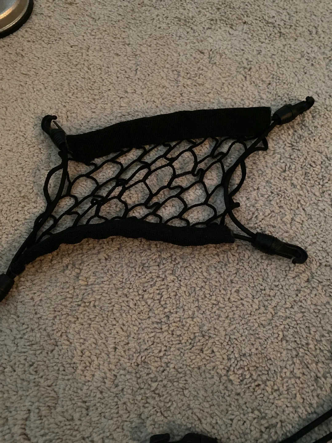 🥕 Black Mesh Cargo Net with Hooks thumbnail