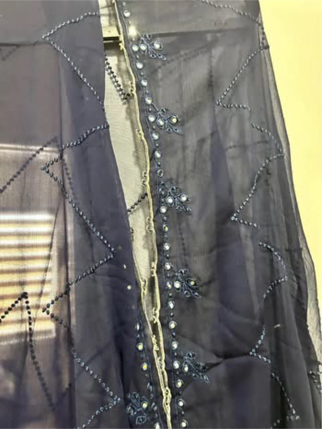 Navy Blue Embroidered Dress - Pakistani size small - photo 3