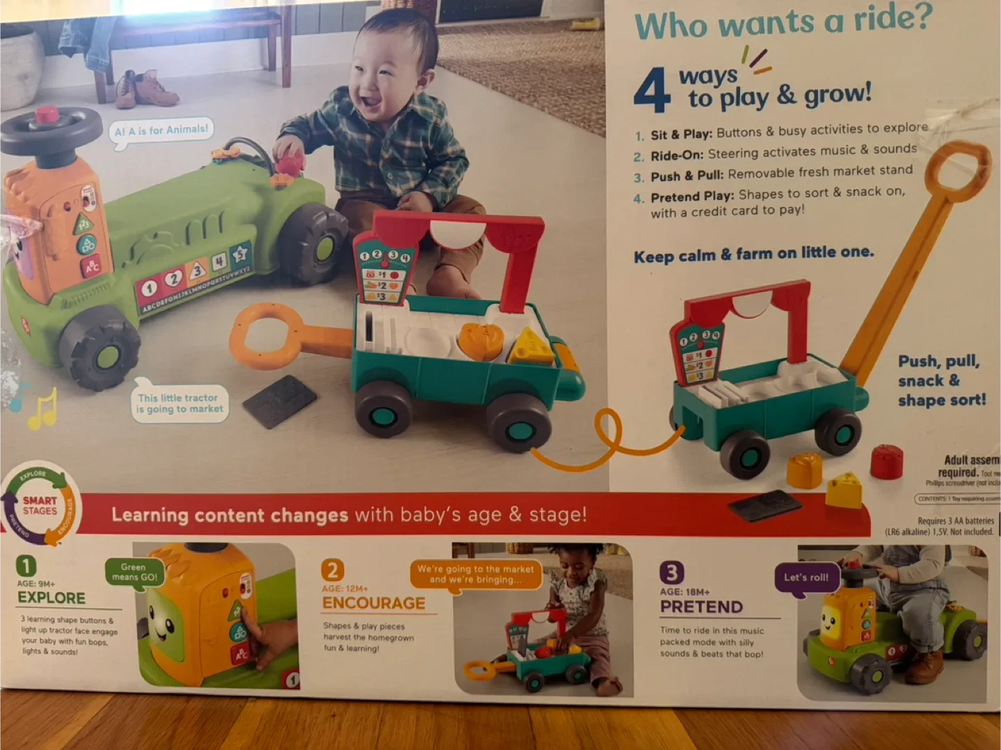 Fisher-Price 4-in-1 Market Tractor (9-36m) image indicator(2)