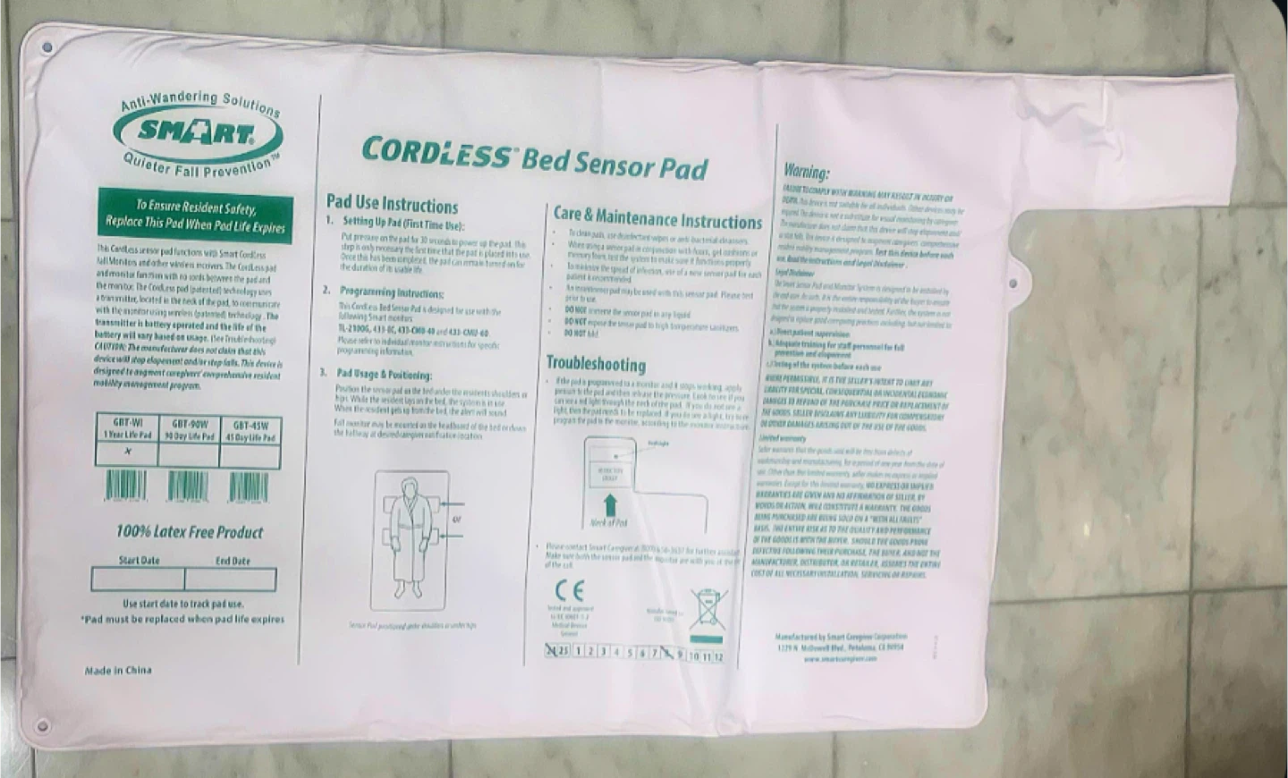 Smart Cordless Bed & Chair Sensor Pads + Monitor - photo 4
