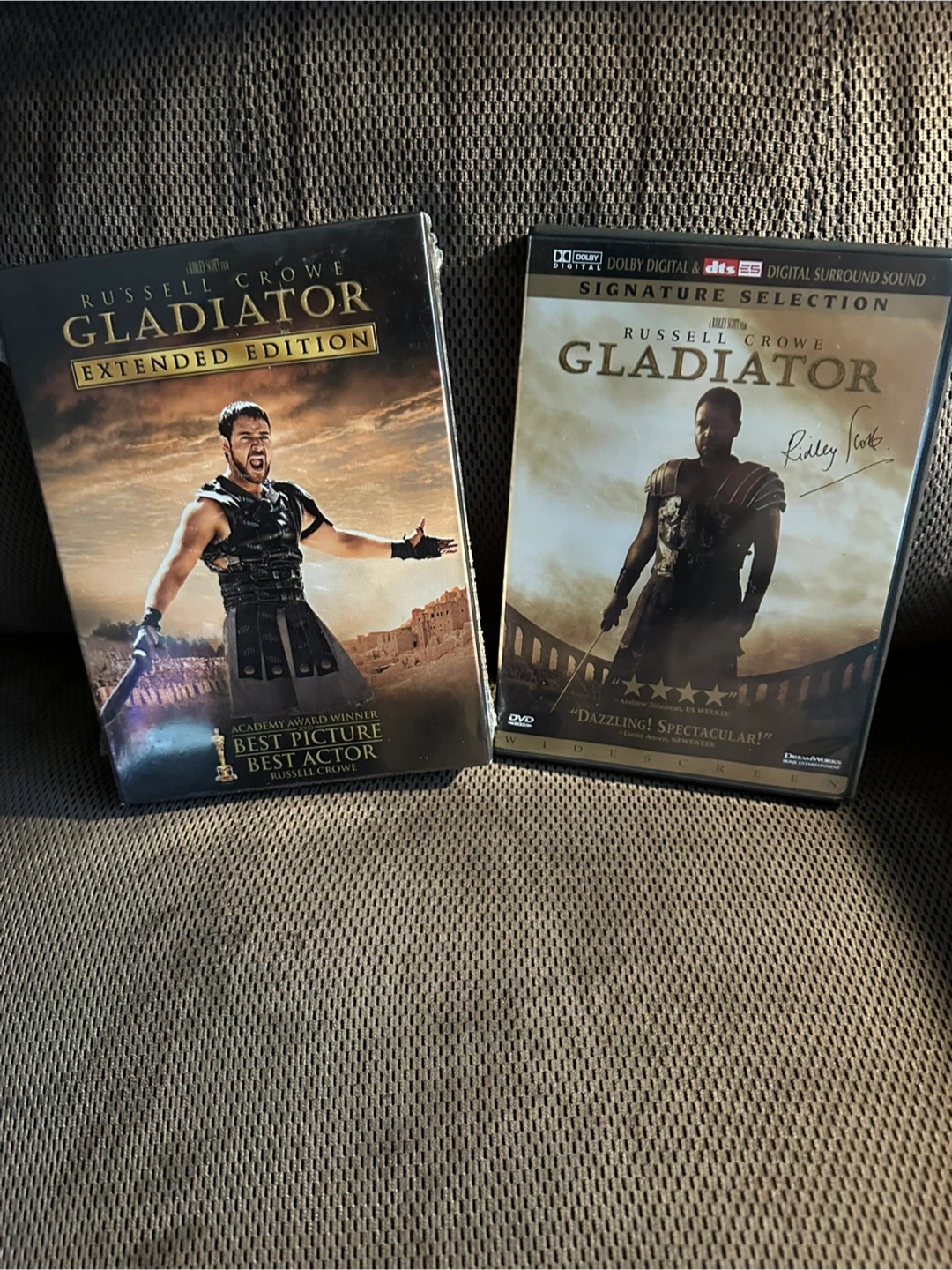 Two Gladiator DVDS- Extended & Signature Editions 🥕