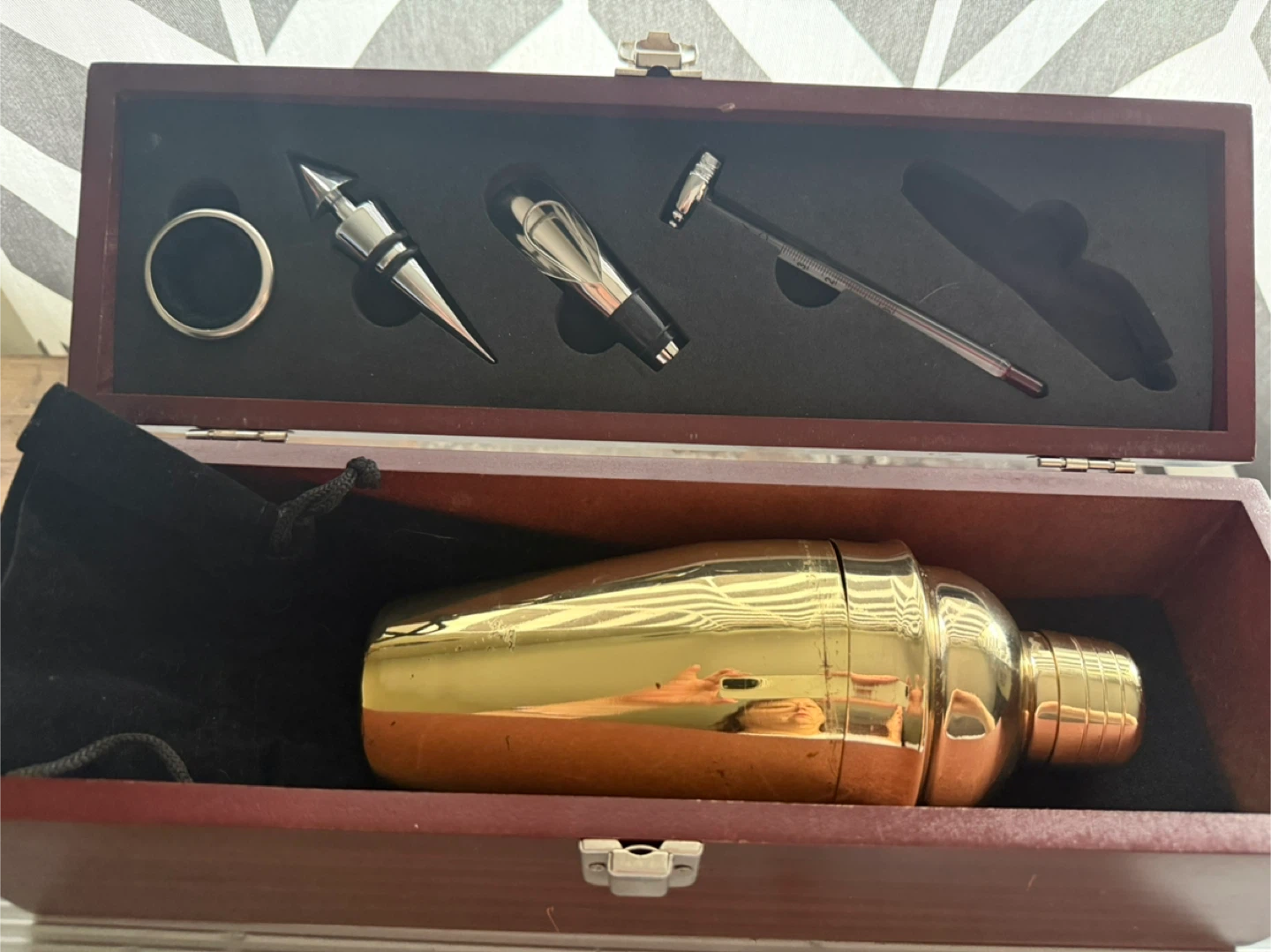 Wine Tool Set with Wooden Box