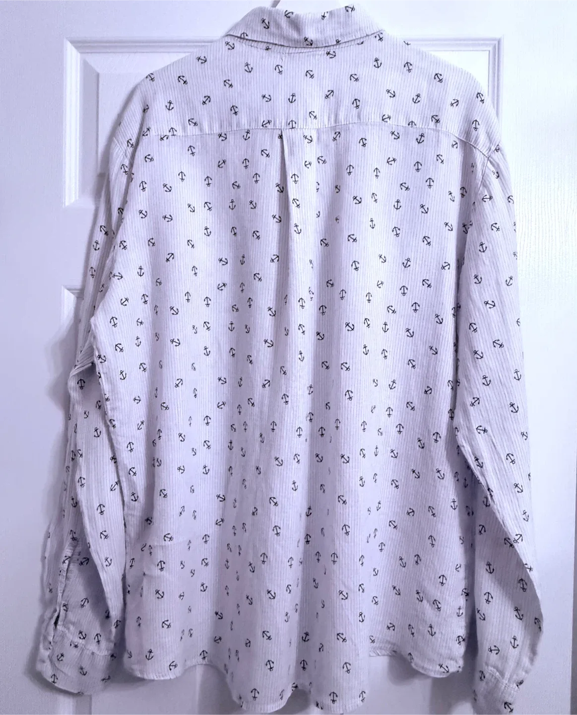 FOCUS Linen Shirt - Anchor Pattern, XL image indicator(2)