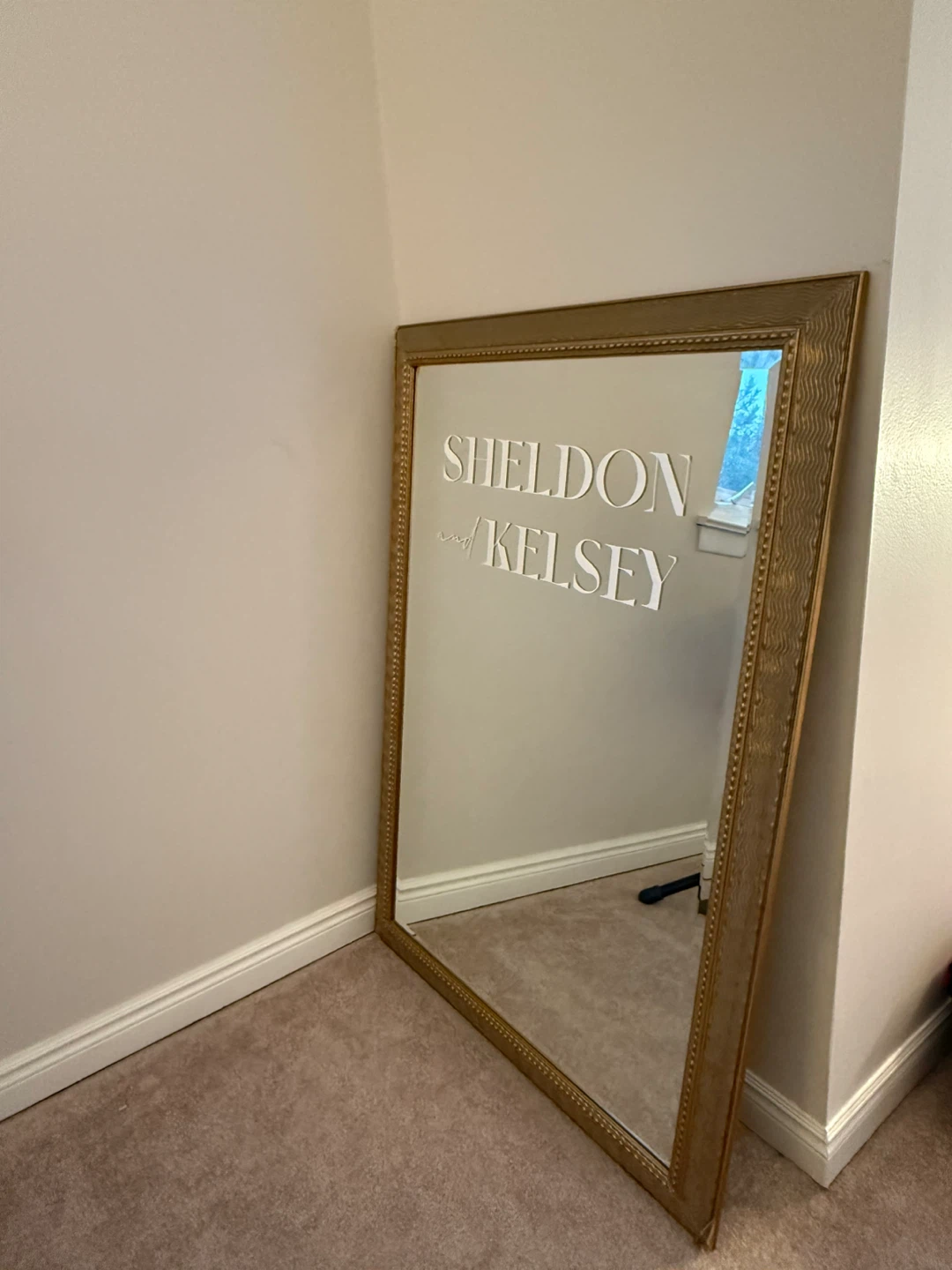Large Gold Framed Mirror - photo 3