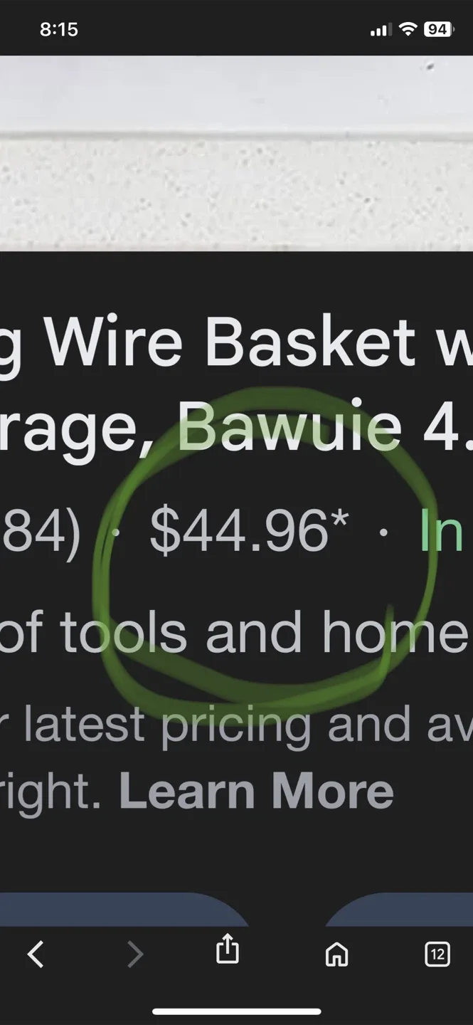 Metal Wire Storage Basket 6 pieces for $20 image indicator(3)