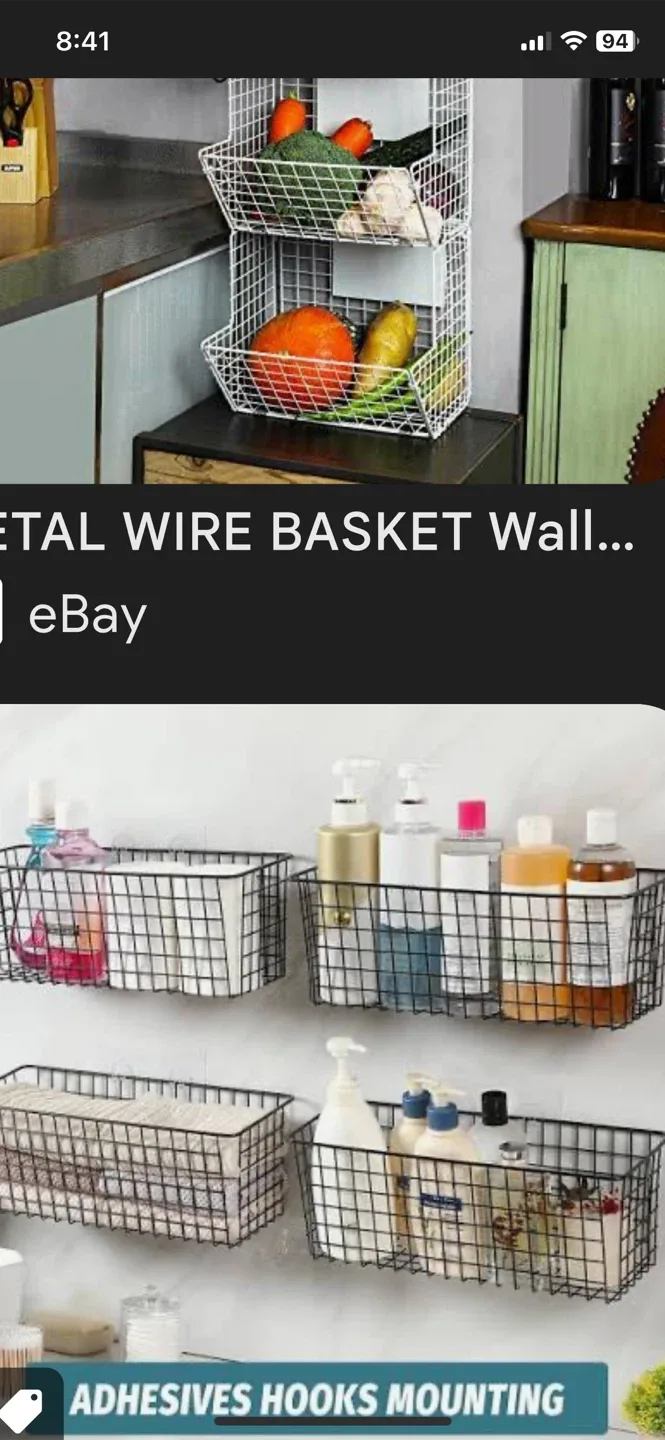 Metal Wire Storage Basket 6 pieces for $20 image indicator(4)