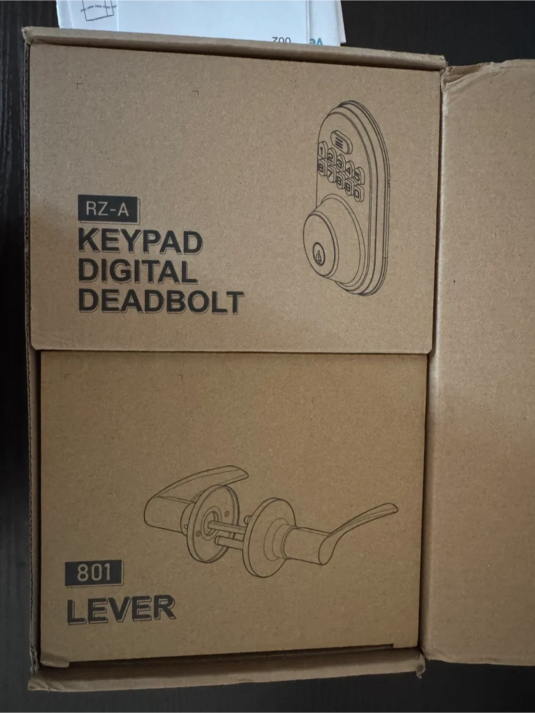 Veise RZ-A Keypad Digital Deadbolt & Lever 801 image indicator(2)