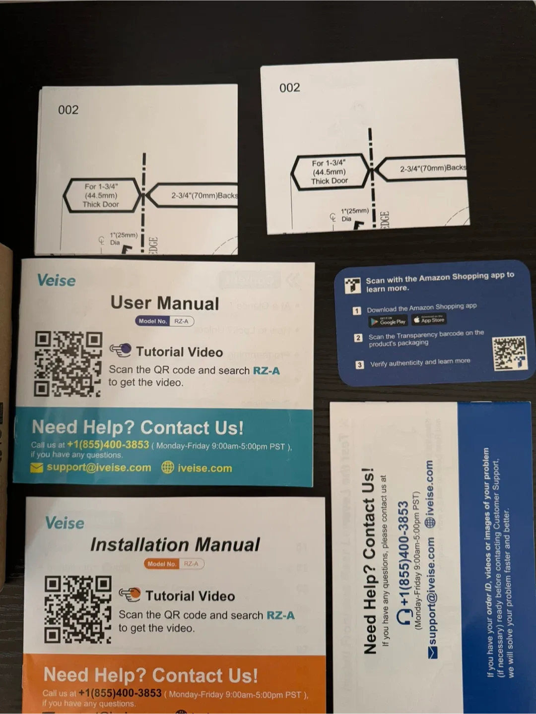 Veise RZ-A Keypad Digital Deadbolt & Lever 801 image indicator(3)