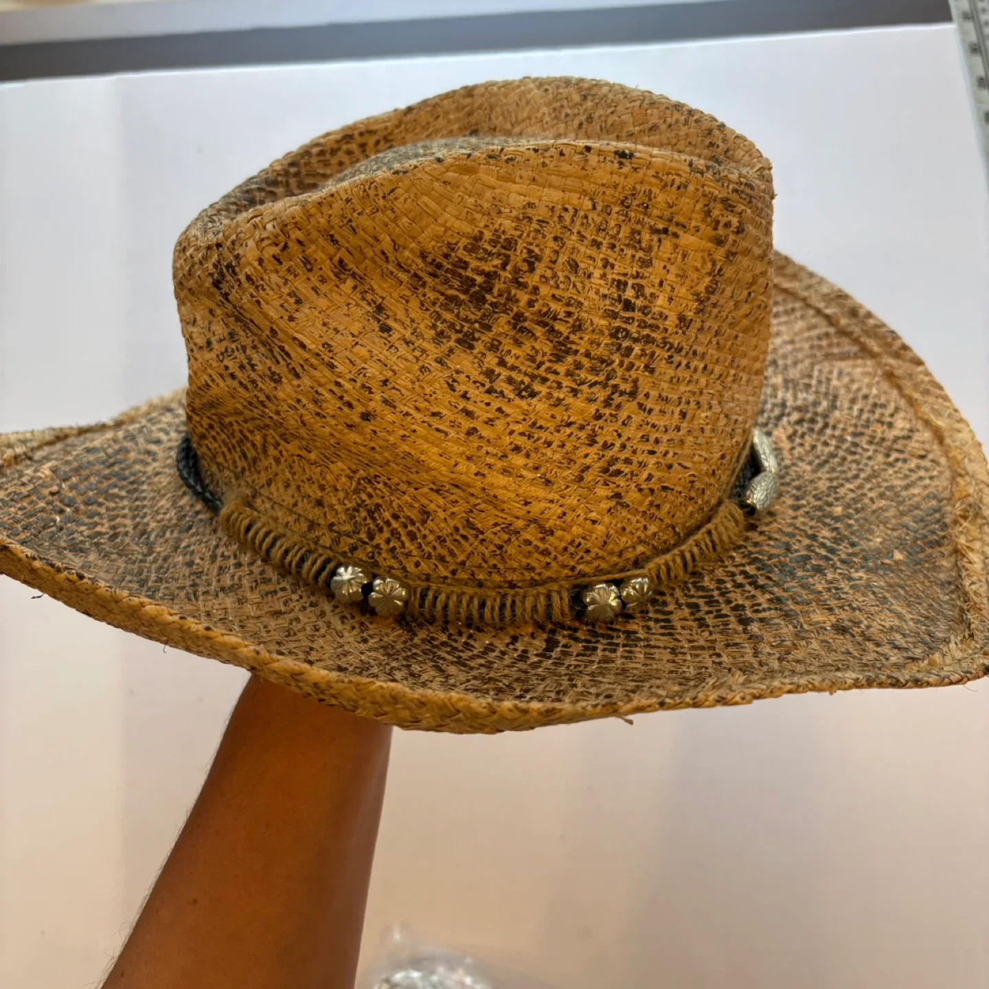 COV VER Straw Crushable Cowboy Cowgirl Western Hat Size S/M image indicator(3)